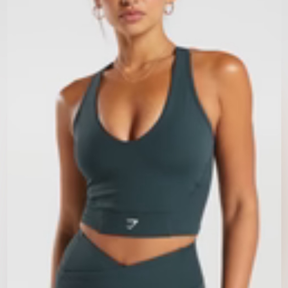 Gymshark Mesh Croptop TEAL